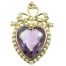 Edwardian amethyst and split pearl pendant