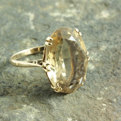 9ct Gold Citrine Cocktail Ring