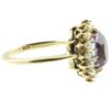 Amethyst and seed pearl cluster ring