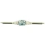 Art Deco 9ct Gold Aquamarine Brooch
