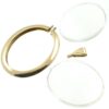 Double Sided 9ct Gold Glass Locket - Image 3