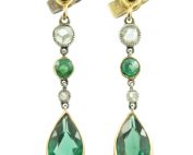 Edwardian Diamond and paste earrings