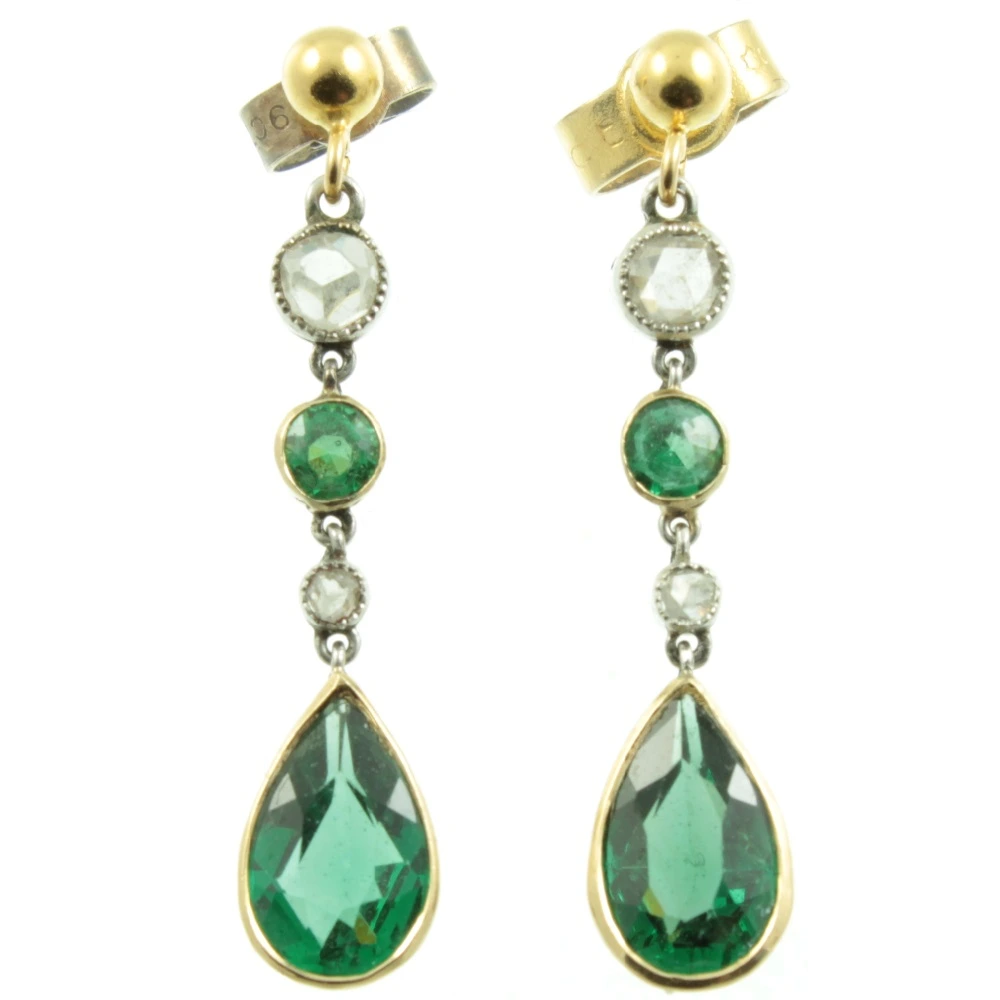 Edwardian Paste Drop Earrings
