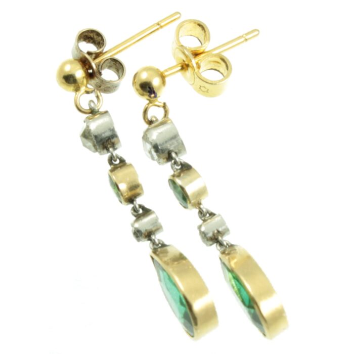 Edwardian Diamond and paste earrings