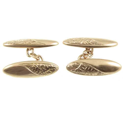 Victorian 9ct Rose Gold Cufflinks