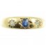 Victorian Sapphire and Diamond Gypsy ring
