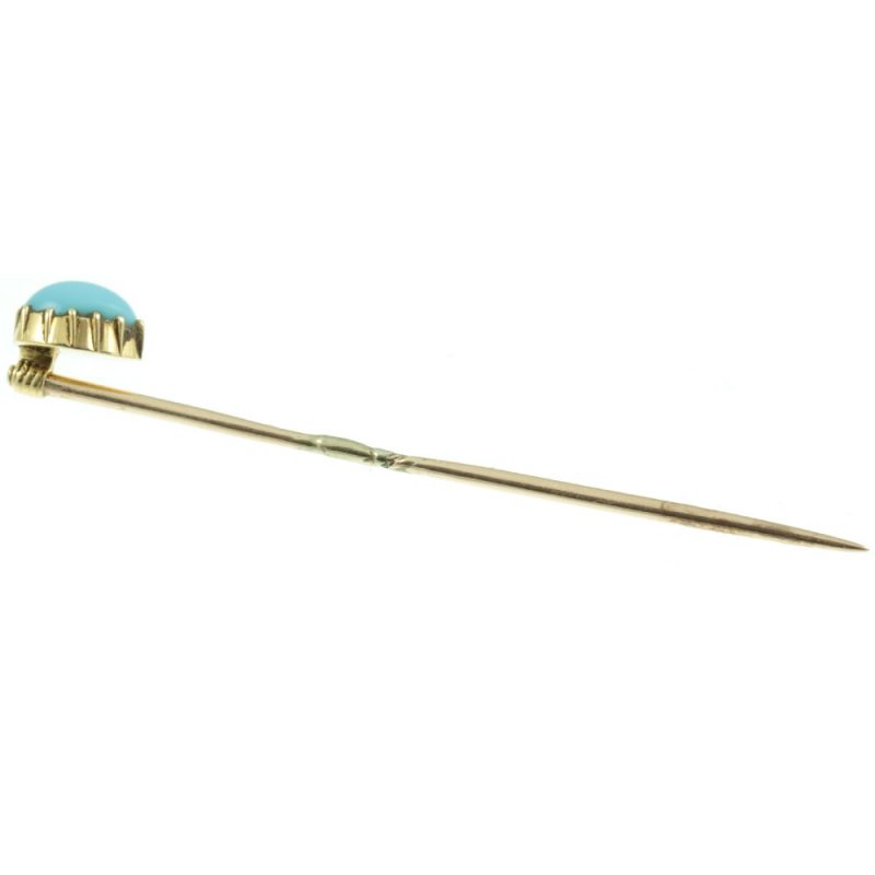 turquoise tie pin