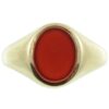 Victorian 9ct gold sardonyx signet Ring