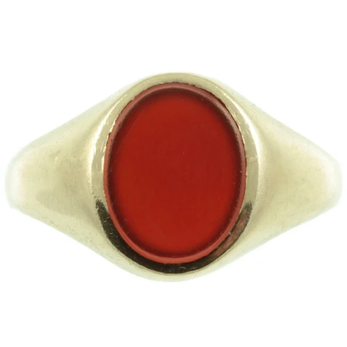 Victorian 9ct gold sardonyx signet Ring