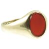 Victorian 9ct gold sardonyx signet Ring