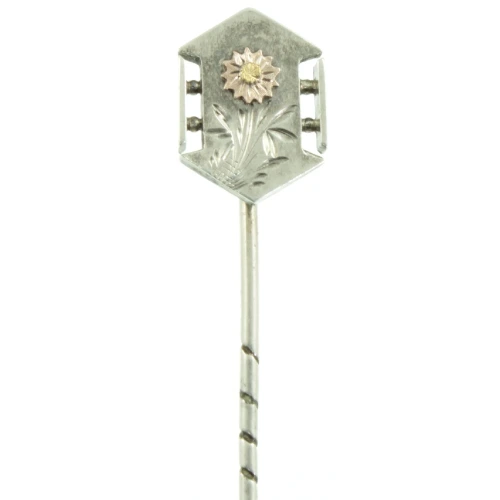 Art Nouveau Silver tie pin