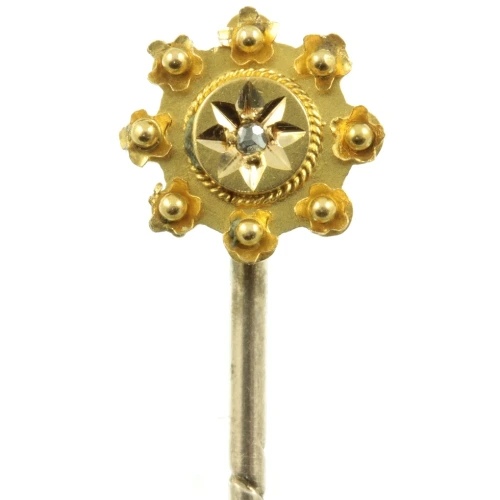 Victorian Gold Diamond Tie Pin