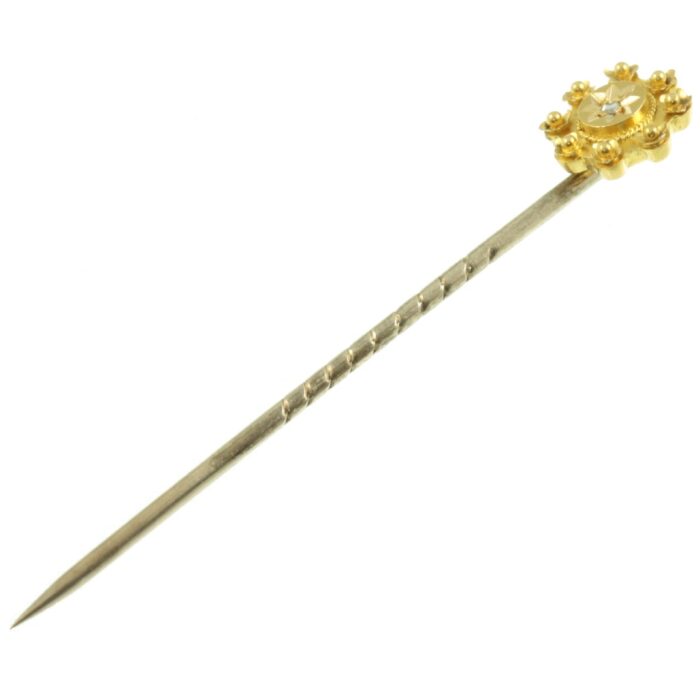 15ct Gold and Diamond Victorian Tie Pin