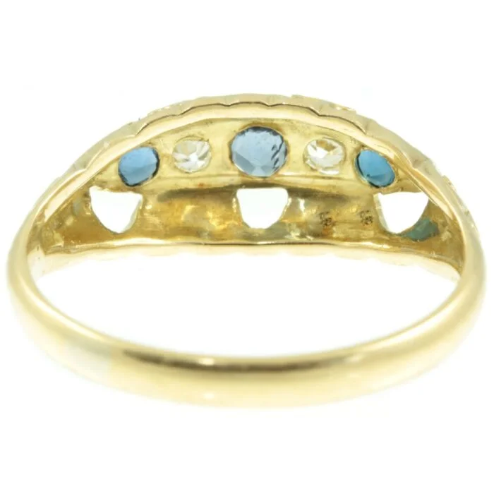 18ct Gold Sapphire and Diamond Ring