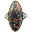 Art Deco 1920s Harlequin Glass Ring