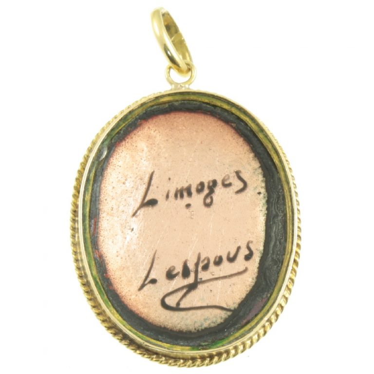 Art Nouveau Limoges Pendant