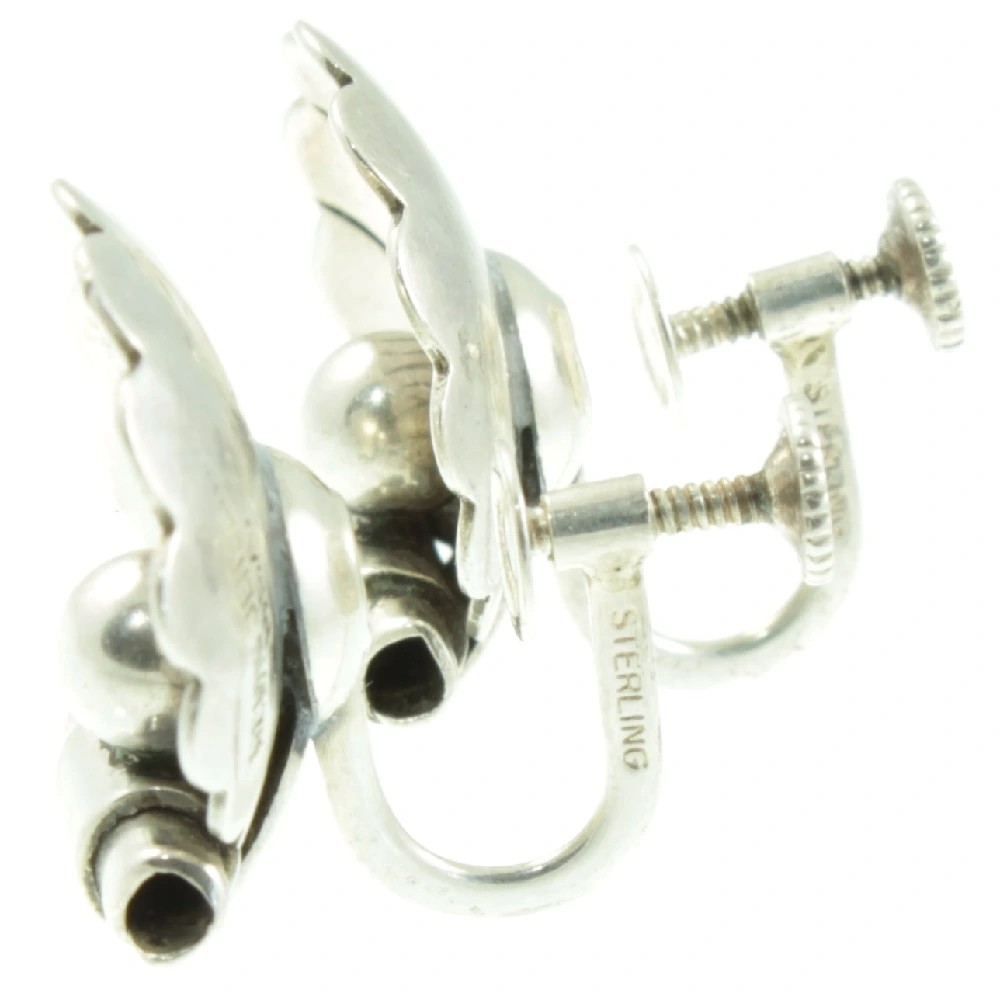 Georg Jensen Silver Earrings - Image 3