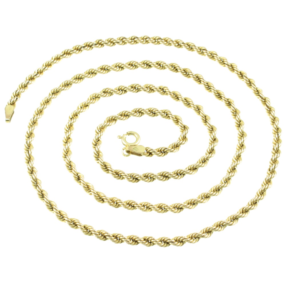 9ct Gold Rope Chain - Carus Jewellery