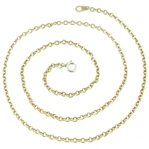 Vintage 9ct Gold Trace Link Chain Necklace