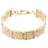 Victorian 9ct rose gold gate bracelet