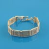 9ct gold gate link bracelet