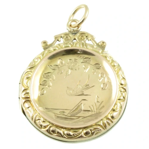 Art Nouveau 9ct gold Locket