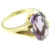 contemporary 18ct gold amethyst ring