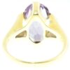contemporary 18ct gold amethyst ring
