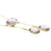 9ct Gold Amethyst Negligee Pendant - Image 4