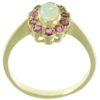 Opal & Ruby Cluster Ring - Image 2