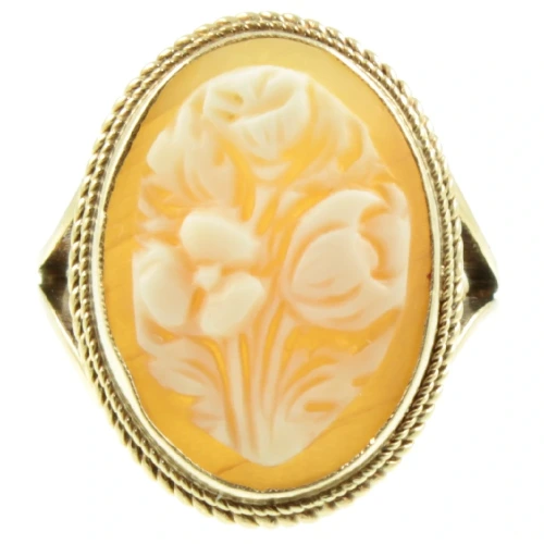 9ct gold Vintage cameo ring