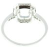 Aquamarine & Diamond Halo Ring - Image 4