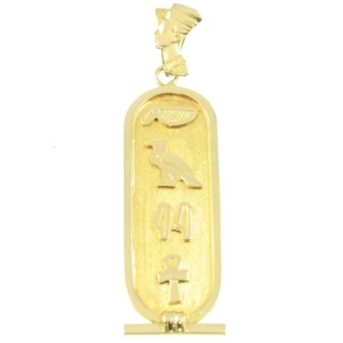 Vintage 9ct Gold Egyptian Hieroglyphics Pendant
