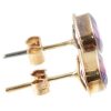 9ct Gold Amethyst Earrings