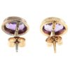 9ct Gold Amethyst Earrings