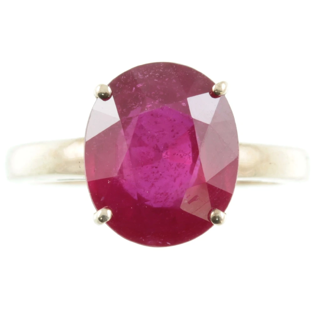 Vintage 9ct gold Ruby dress ring