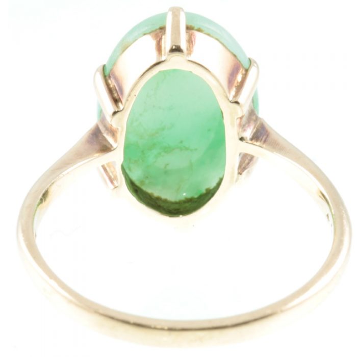 1930s 9ct gold jade ring