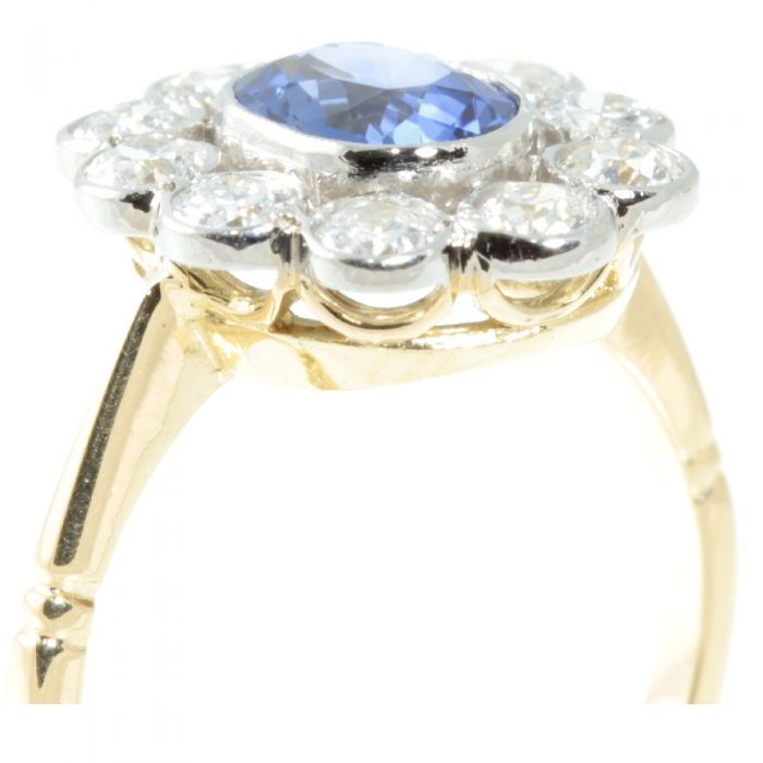 Art Deco Sapphire and Diamond ring