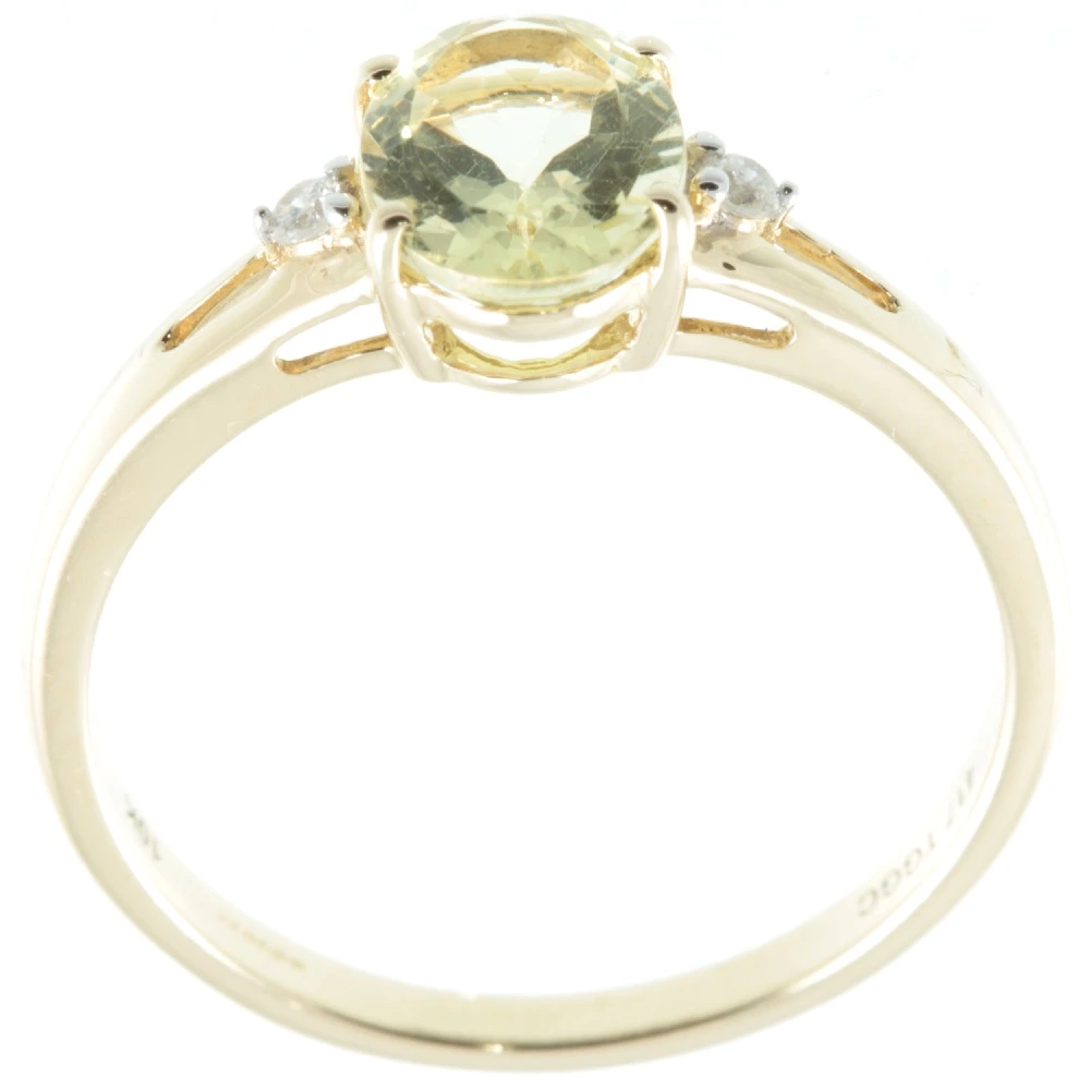 Citrine and Diamond ring