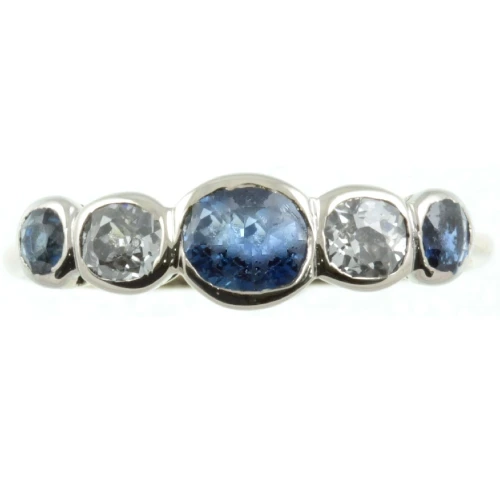 Art Deco Sapphire and Diamond ring