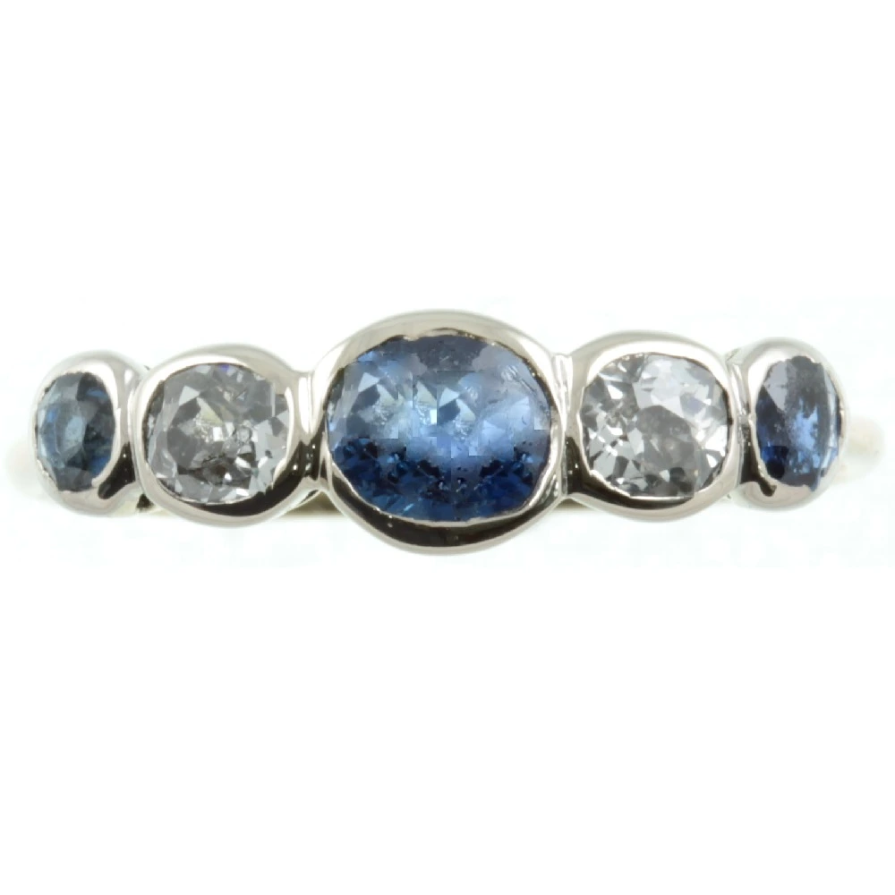 Art Deco Sapphire and Diamond ring