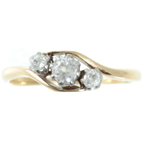 1920s Diamond Trilogy Ring