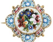 Victorian Micro Mosaic Brooch