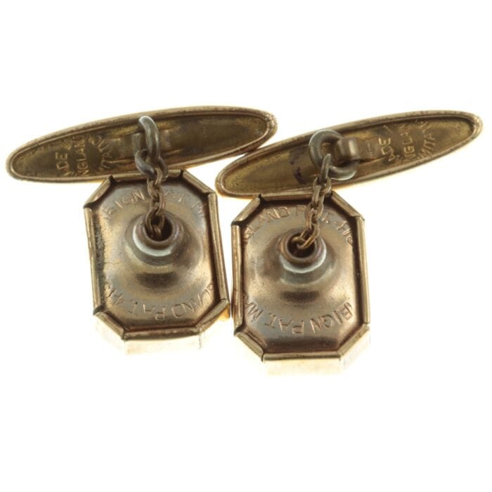 Art Deco Retractable toggle cufflinks IMG 9595