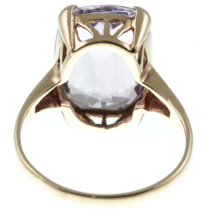 Vintage Amethyst Dress Ring IMG 9574