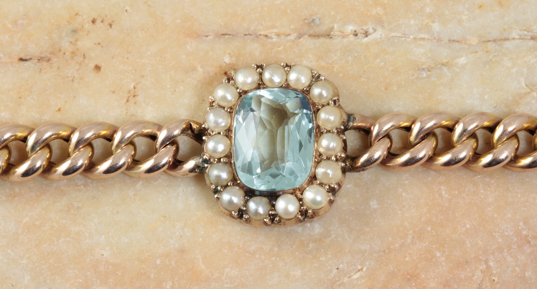 Aquamarine gemstone Bracelet