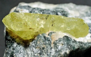 Chrysoberyl Gemstone in Host Rock