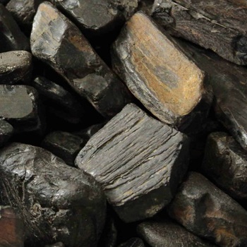 natural uncut jet gemstone