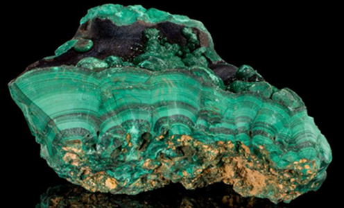 Malachite formation