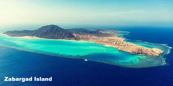 Zabargad island in the Red Sea